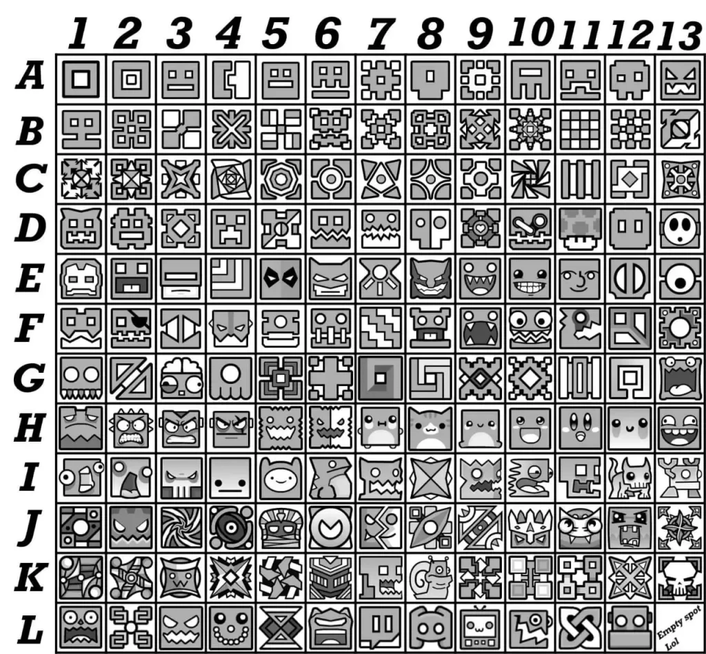 Geometry Dash Icons