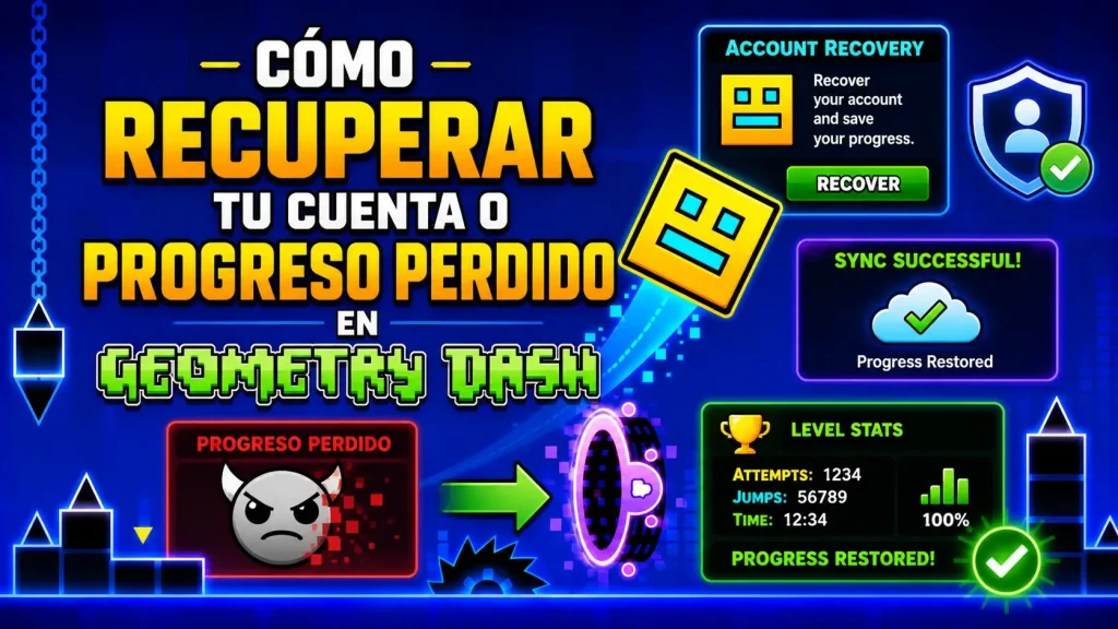 Recupera tu cuenta o progreso perdidos