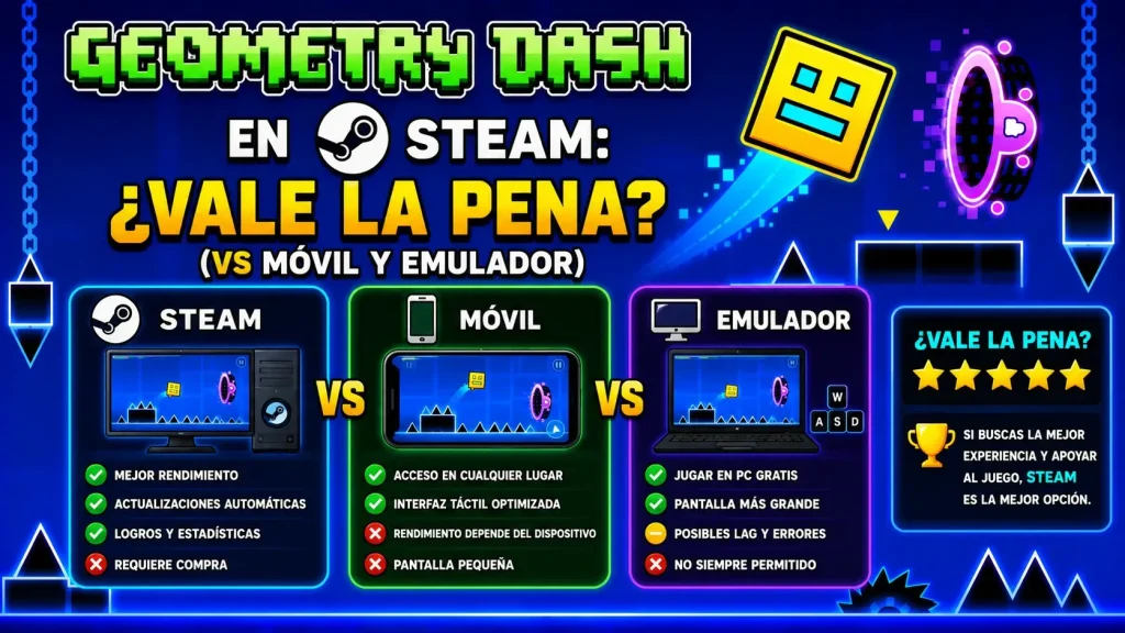 Guía completa de Geometry Dash en Steam