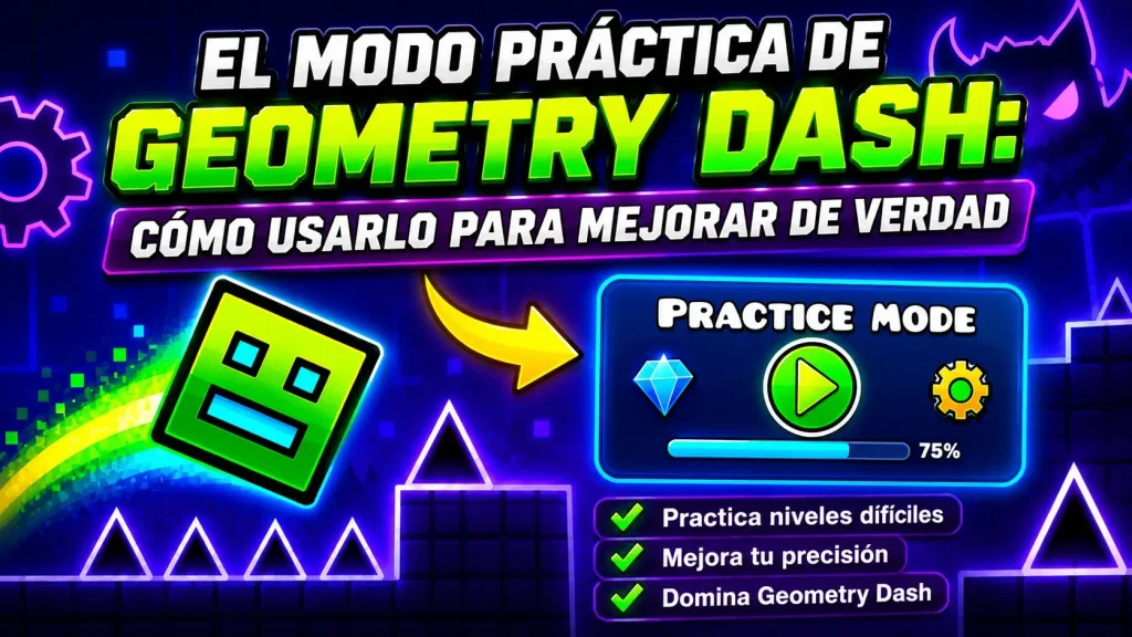 El Modo Práctica de Geometry Dash