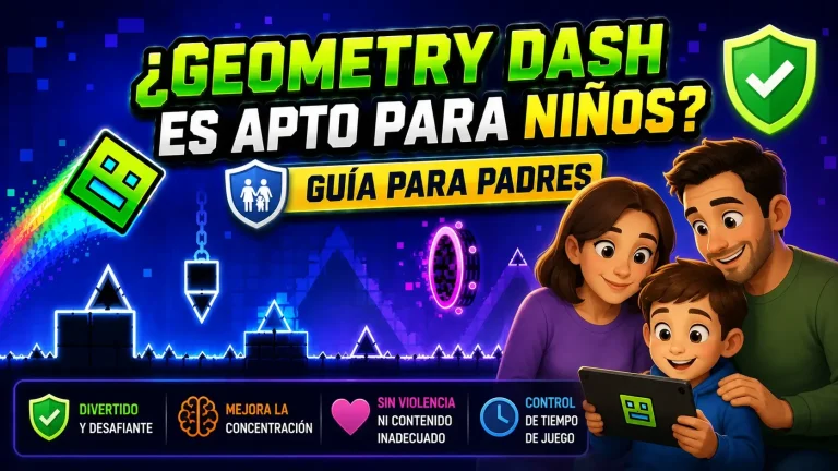 Geometry Dash es Apto para Niños