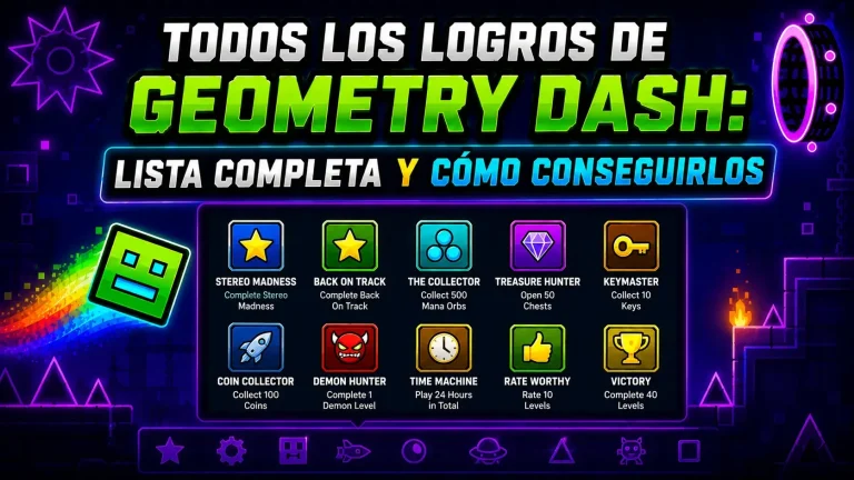 Todos los Logros de Geometry Dash